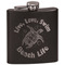 Sea Turtles Black Flask - Engraved Front