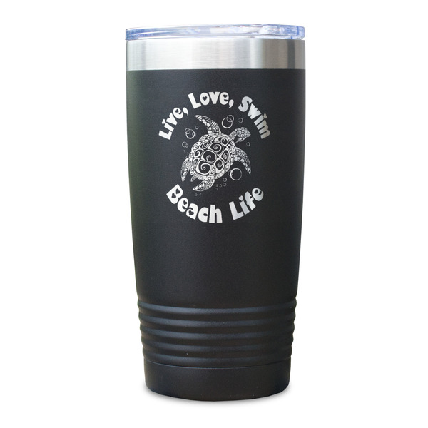 Sea Turtles Black Polar Camel Tumbler - 20oz - Single Sided - Approval