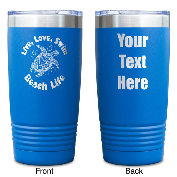 Sea Turtles Blue Polar Camel Tumbler - 20oz - Double Sided - Approval