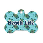 Sea Turtles Bone Shaped Dog ID Tag - Small