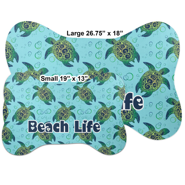 Sea Turtles Bone Shaped Mat Comparison