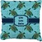 Sea Turtles Burlap Pillow 18"
