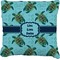 Sea Turtles Burlap Pillow 22"