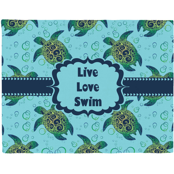 Custom Sea Turtles Woven Fabric Placemat - Twill