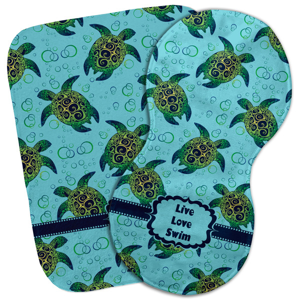 Custom Sea Turtles Burp Cloth