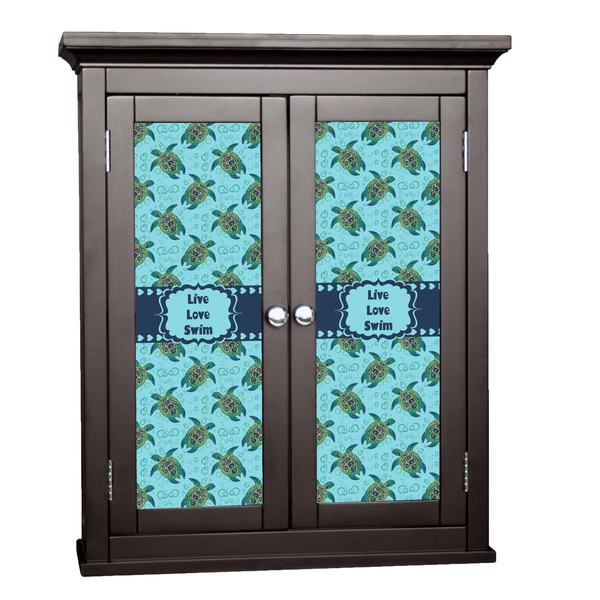 Custom Sea Turtles Cabinet Decal - Medium (Personalized)