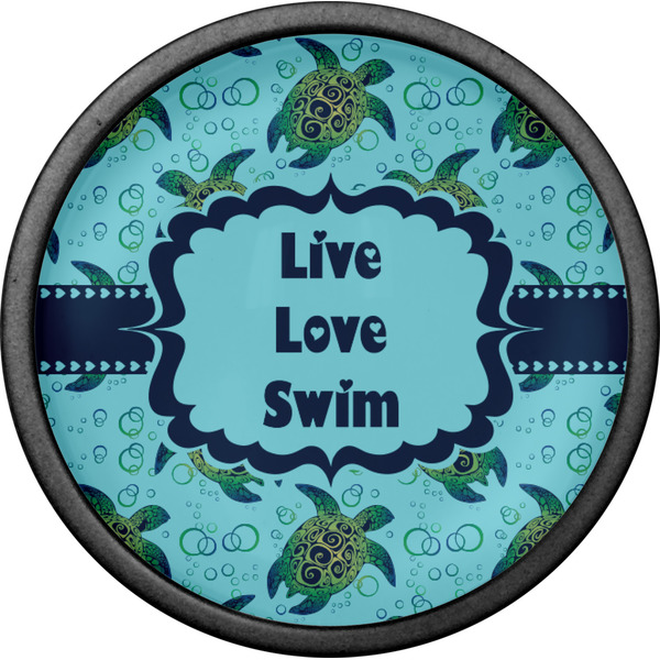 Sea Turtles Cabinet Knob - Black - Front