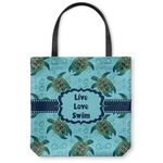 Sea Turtles Canvas Tote Bag - Small - 13"x13" (Personalized)