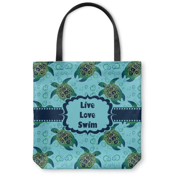 Custom Sea Turtles Canvas Tote Bag - Medium - 16"x16" (Personalized)