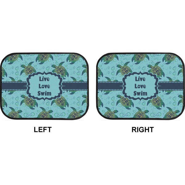 Sea Turtles Car Floor Mats (Back Seat) (Approval)