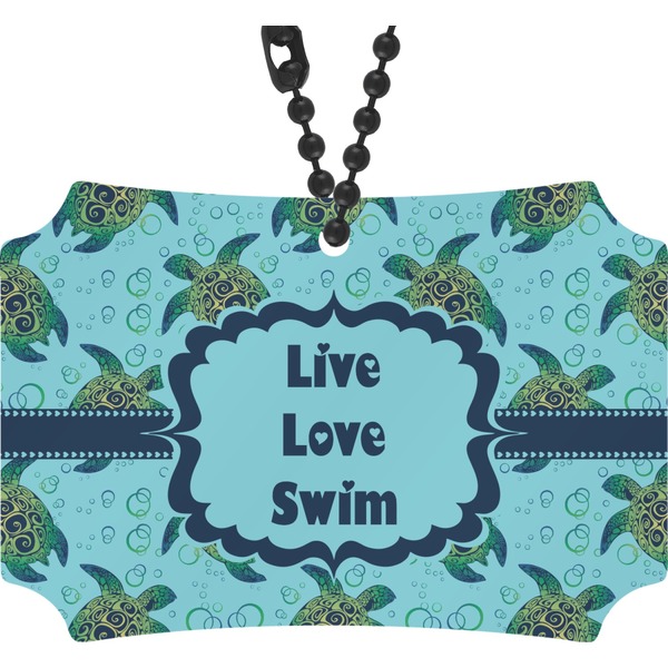 Custom Sea Turtles Rear View Mirror Ornament (Personalized)