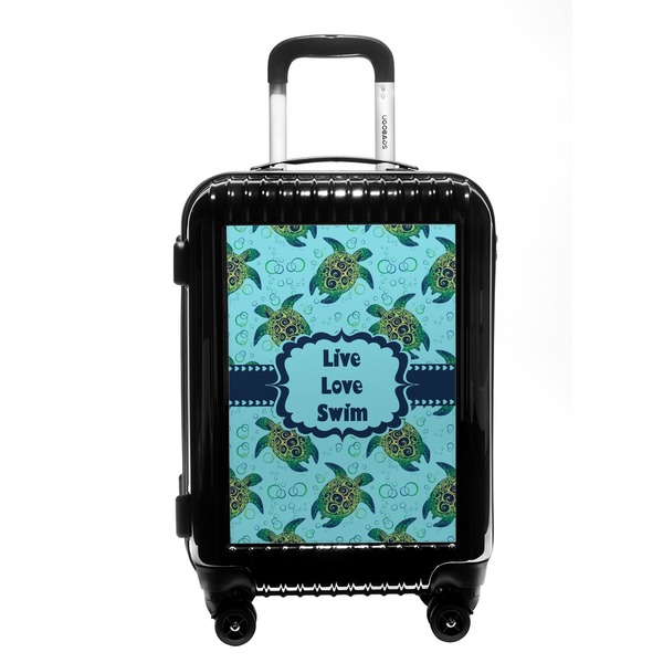 Custom Sea Turtles Carry On Hard Shell Suitcase (Personalized)