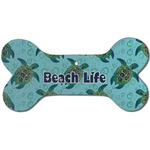 Sea Turtles Ceramic Dog Ornament - Front