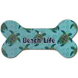 Sea Turtles Ceramic Dog Ornament - Front