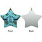 Sea Turtles Ceramic Flat Ornament - Star Front & Back (APPROVAL)