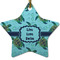 Sea Turtles Star Ceramic Ornament