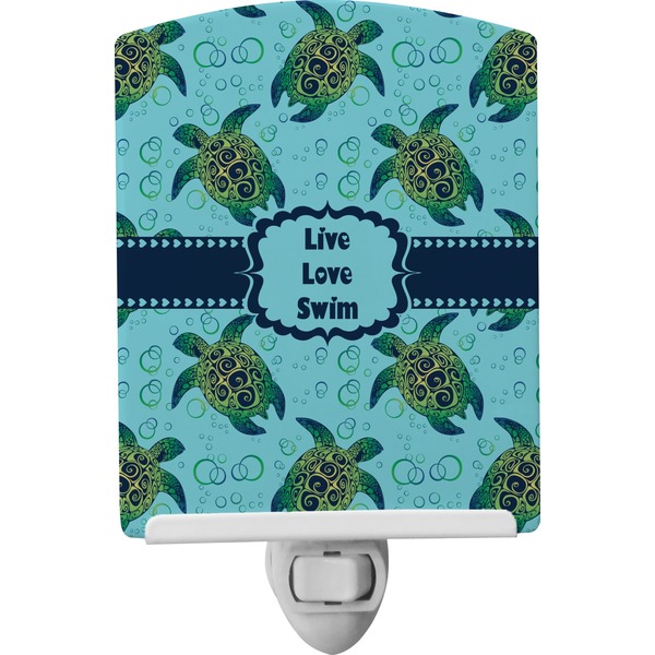 Custom Sea Turtles Ceramic Night Light (Personalized)