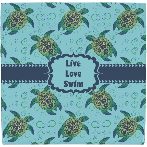 Custom Sea Turtles Ceramic Tile Hot Pad (Personalized)
