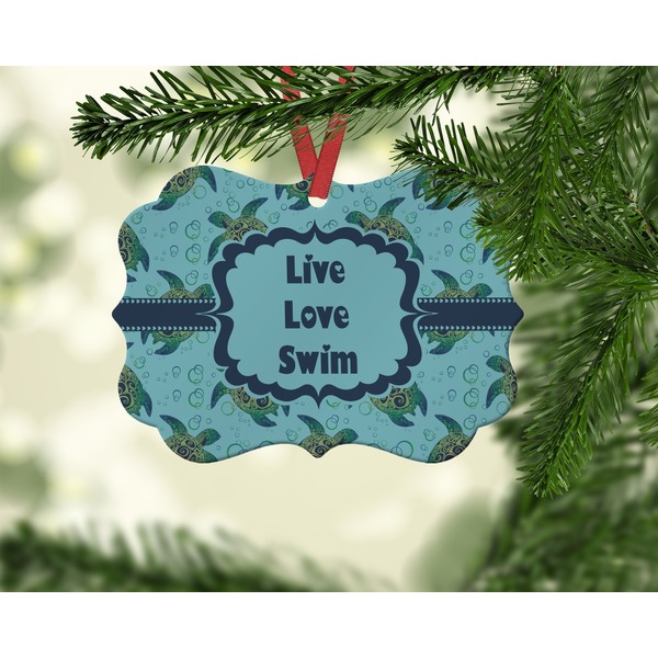 Sea Turtles Christmas Ornament (On Tree)