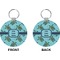 Sea Turtles Circle Keychain (Front + Back)