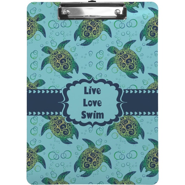Custom Sea Turtles Clipboard (Letter Size) (Personalized)
