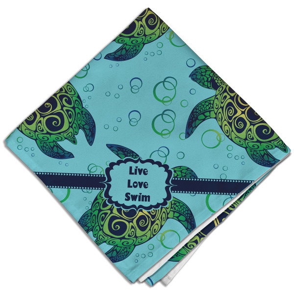 Custom Sea Turtles Cloth Dinner Napkin - Single