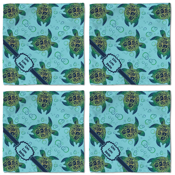 Sea Turtles Cloth Napkins - Personalized Lunch (APPROVAL) Set of 4