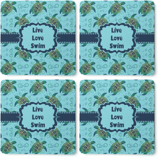 Sea Turtles Coaster Rubber Back - Apvl