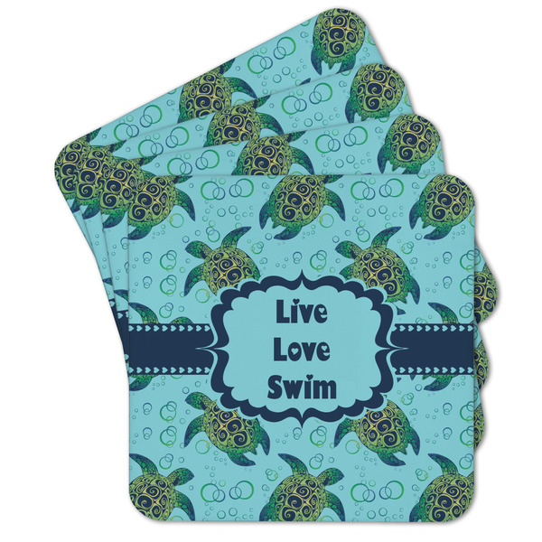 Custom Sea Turtles Cork Coaster - Set of 4