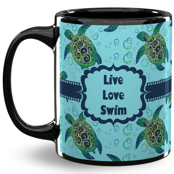 Custom Sea Turtles 11 Oz Coffee Mug - Black