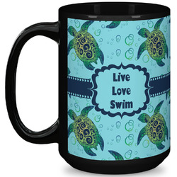 Sea Turtles 15 Oz Coffee Mug - Black