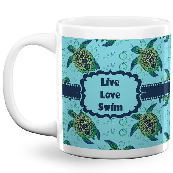 Sea Turtles Coffee Mug - 20 oz - White