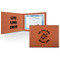 Sea Turtles Leatherette Certificate Holder - Front and Inside (Personalized)