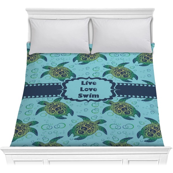 Custom Sea Turtles Comforter - Full / Queen (Personalized)