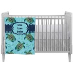 Sea Turtles Crib Comforter / Quilt (Personalized)
