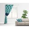 Sea Turtles Curtain With Window and Rod - in Room Matching Pillow