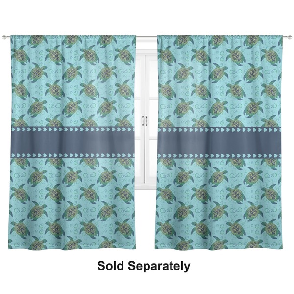 Custom Sea Turtles Curtain Panel - Custom Size