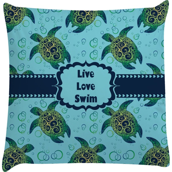 Custom Sea Turtles Decorative Pillow Case (Personalized)