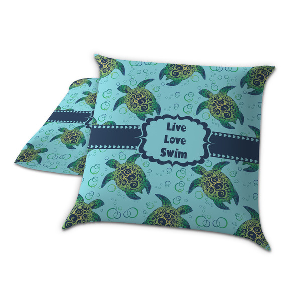 Sea Turtles Decorative Pillow Case - TWO