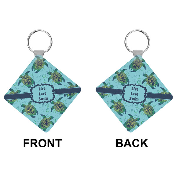 Sea Turtles Diamond Keychain (Front + Back)