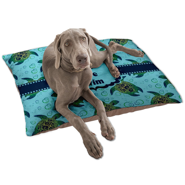 Custom Sea Turtles Dog Bed - Large