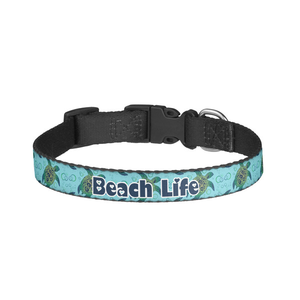 Custom Sea Turtles Dog Collar - Small (Personalized)