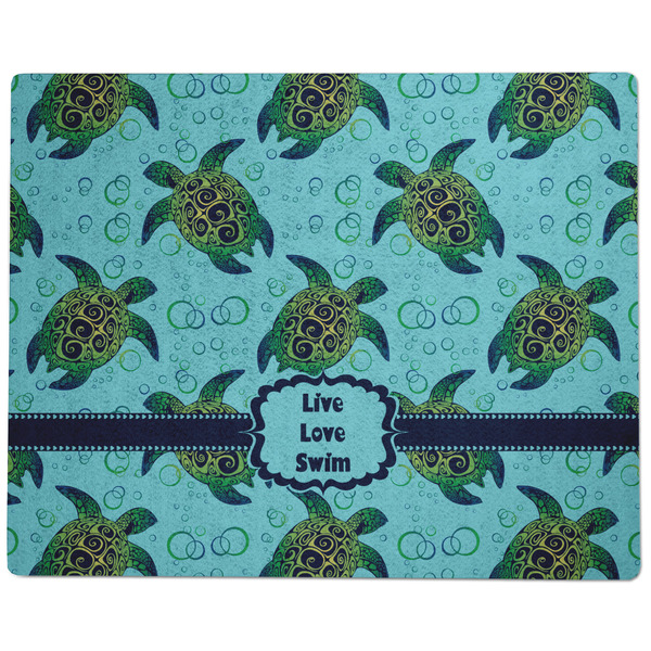 Sea Turtles Dog Food Mat - Large without Bowls