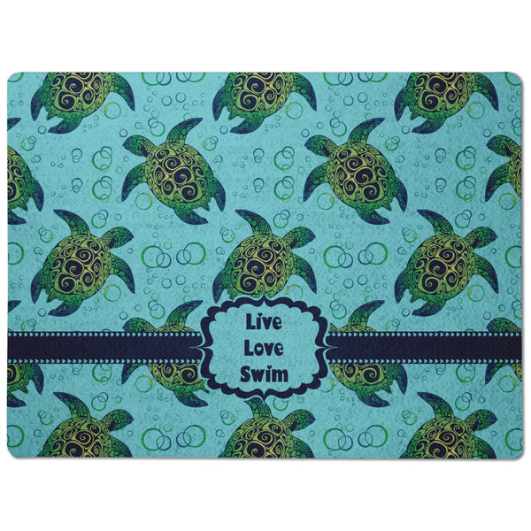 Sea Turtles Dog Food Mat - Medium without bowls