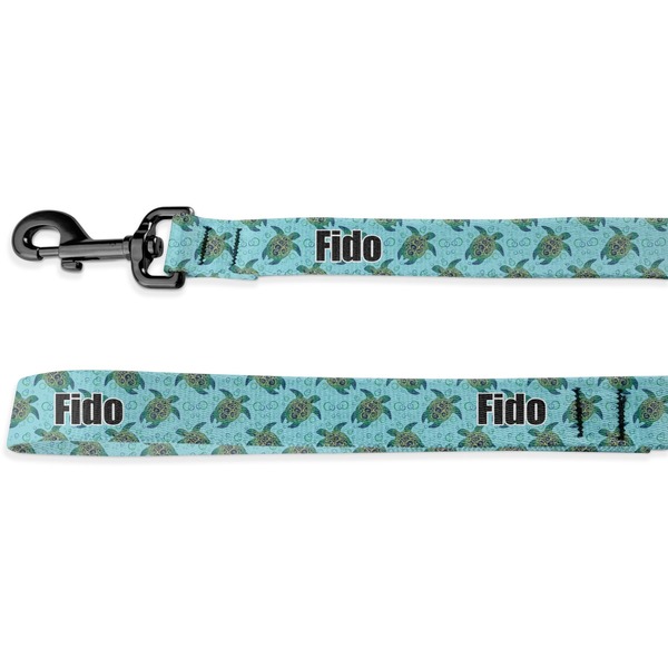 Custom Sea Turtles Deluxe Dog Leash - 4 ft (Personalized)