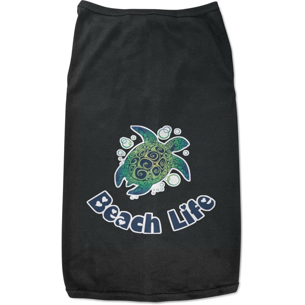 Custom Sea Turtles Black Pet Shirt - L (Personalized)