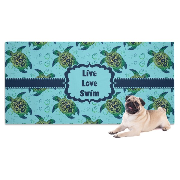 Custom Sea Turtles Dog Towel (Personalized)