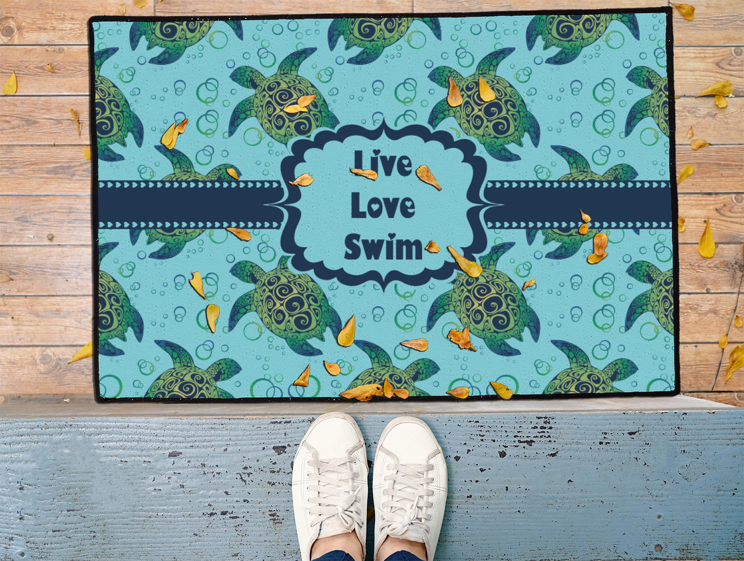 Custom Sea Turtles Door Mat (Personalized) YouCustomizeIt