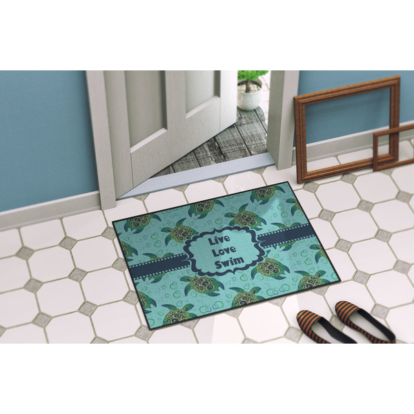 Sea Turtles Door Mat Lifestyle