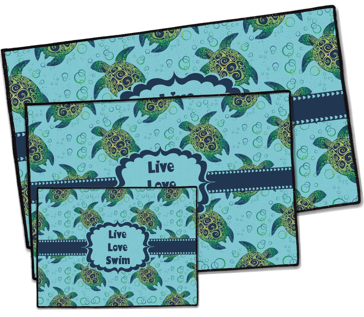 Custom Sea Turtles Door Mat (Personalized) YouCustomizeIt